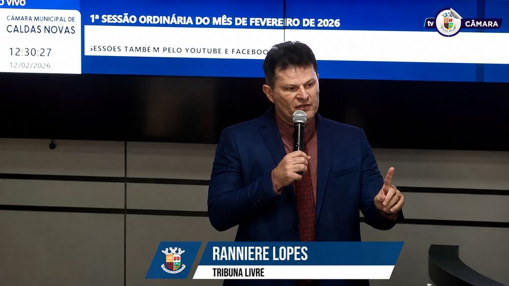 Dr. Rannieri na tribuna da Câmara Municipal
